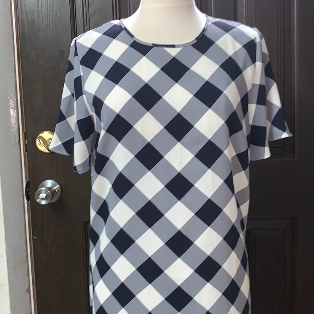 Ann Taylor size 12  Plaid checked dress - Picture 2 of 4